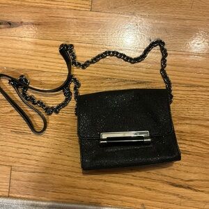 DVD sparkly cross body bag